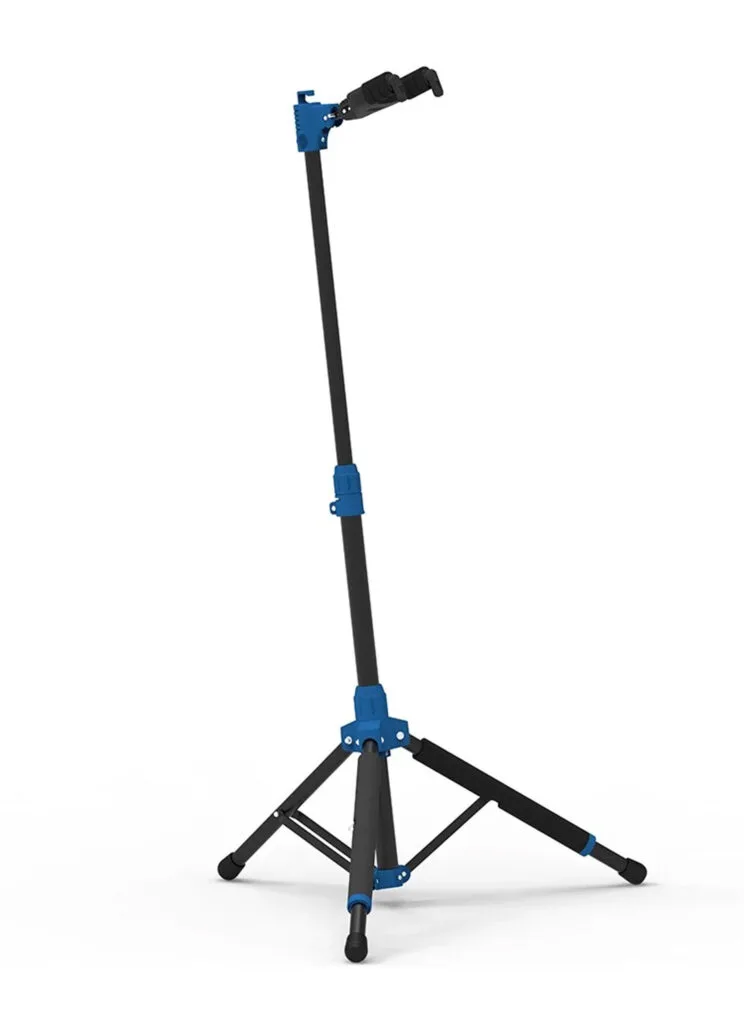 Galux GS-210 Auto Lock Guitar Stand Blue Front View
