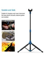 Galux GS-210 Auto Lock Guitar Stand Blue with Bag - Image 2