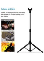 Galux GS-210 Auto Lock Guitar Black Floor Stand - Image 2