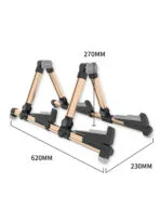 Galux GS-201 Double Guitar Stand - Gold Aluminium - Image 3