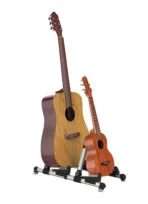 Galux GS-201 Double Guitar Stand - Silver Aluminium - Image 3