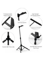 Galux GS-210 Auto Lock Guitar Stand Black with Bag - Image 4