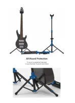 Galux GS-210 Auto Lock Guitar Blue Floor Stand - Image 5