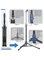 Galux GMP-610 Gooseneck Microphone Stand with Mic Holder - Image 6