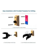 Galux GH-110W Auto Lock Guitar Wall Mount Hanger - Image 9