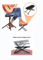 Galux GFS-400 Guitar Footrest - 6 Level Height - Image 3