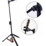 Galux GS-209 Auto Lock Guitar Stand Blue Front View