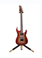 Galux GS-220 Natural Wooden Floor Guitar Stand - Image 4