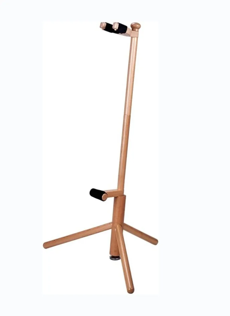 Galux GS-221 Natural Wooden Guitar Stand 1010mm Floor Stand India