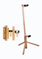 Galux GS-221 Natural Wooden Floor Guitar Stand - Image 2