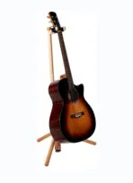 Galux GS-221 Natural Wooden Floor Guitar Stand - Image 5