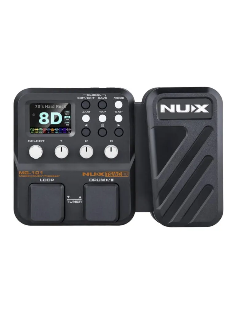 NUX MG-101 Modeling Guitar Processor Front View