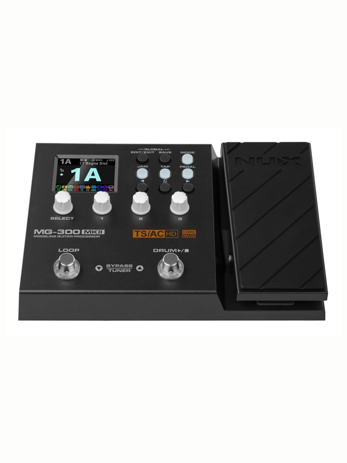 NUX MG-300 MKII Modeling Guitar Processor 25 Amps 24 IR Slots USB