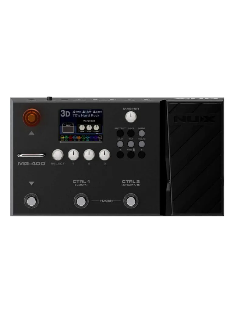 NUX MG-400 Modeling Guitar Bass Processor Front View