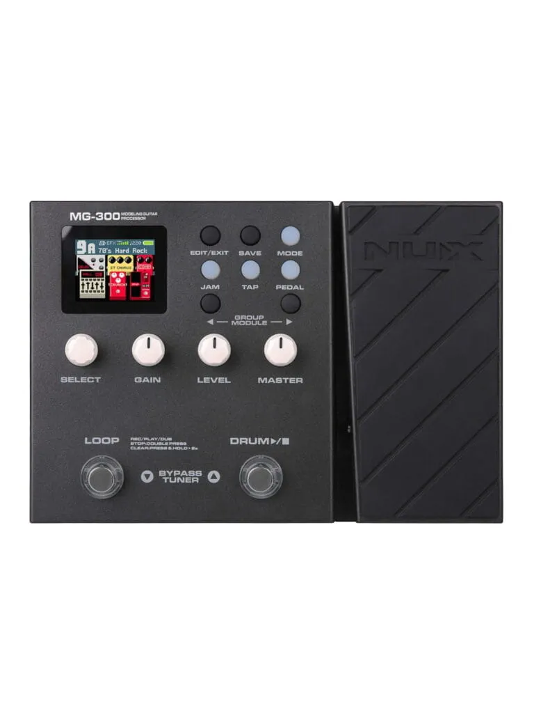 NUX MG-300 Guitar Multi Effects Processor Front View