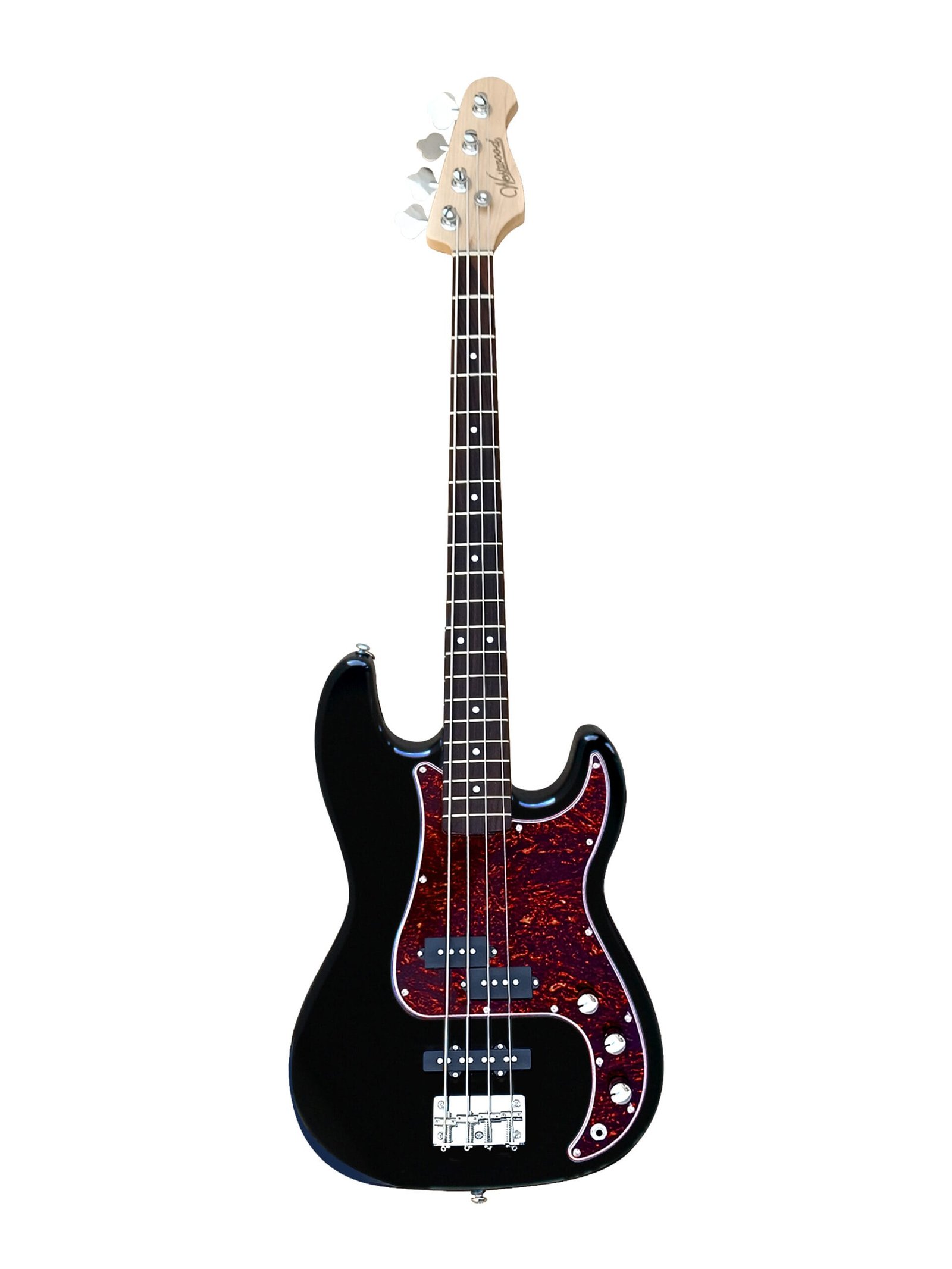 PJ-90 BK _1 Westwood PJ-90 Electric Bass Guitar Black PJ Body Alder Canadian Maple Neck India