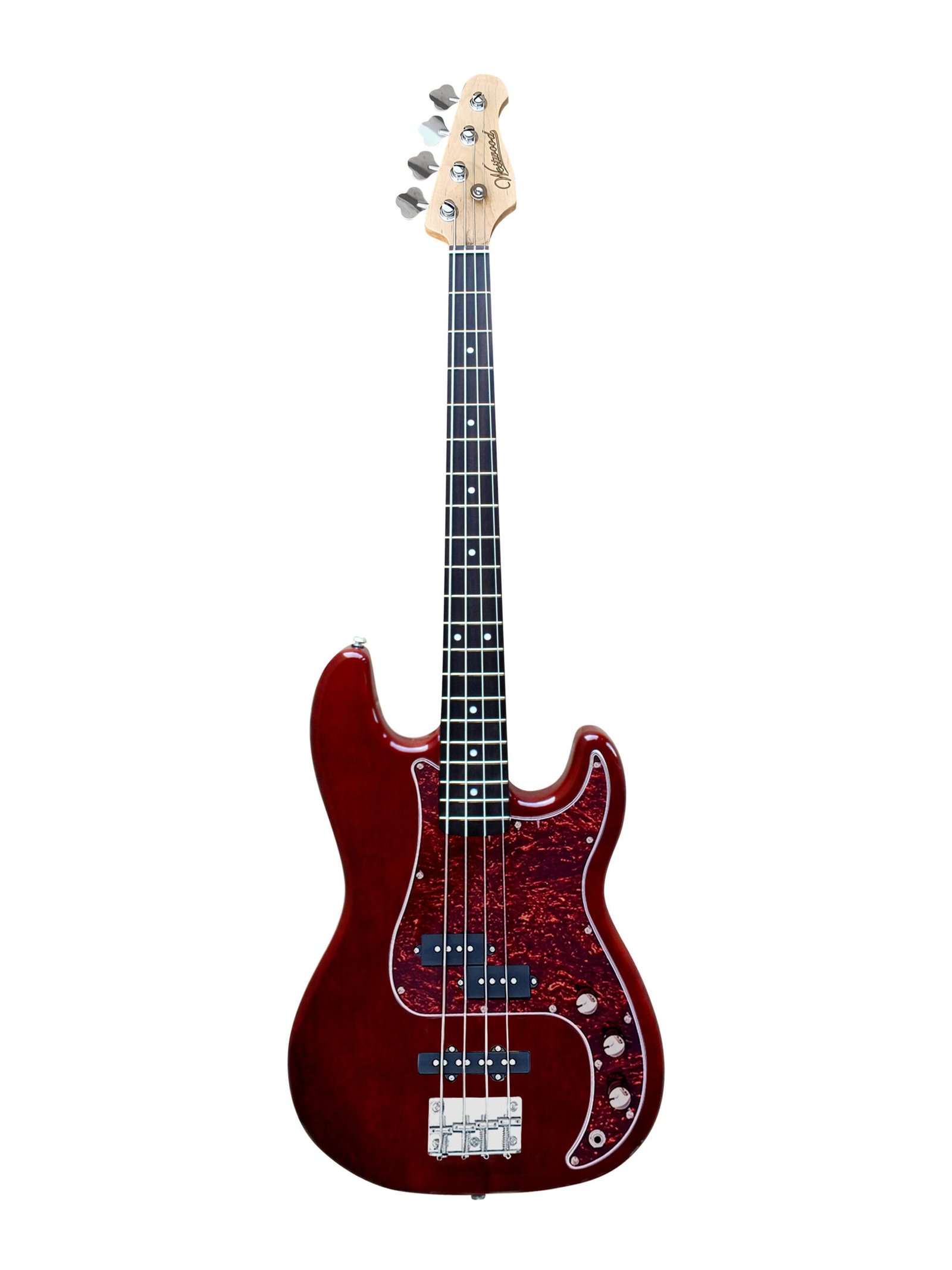 PJ-90 WSN _1 Main front: Westwood PJ-90 Walnut Electric Bass Guitar PJ Body Alder Canadian Maple Neck India Body detail: Westwood PJ-90 Walnut Gloss Finish Alder Body Red Tortoise Pickguard PJ Pickups Headstock: Westwood PJ-90 Walnut Canadian Maple Neck Satin Headstock Detail Pickups: Westwood PJ-90 Walnut Westwood PB Neck Pickup JB Bridge Pickup Configuration Back: Westwood PJ-90 Walnut Bass Guitar Back Body Satin Canadian Maple Neck