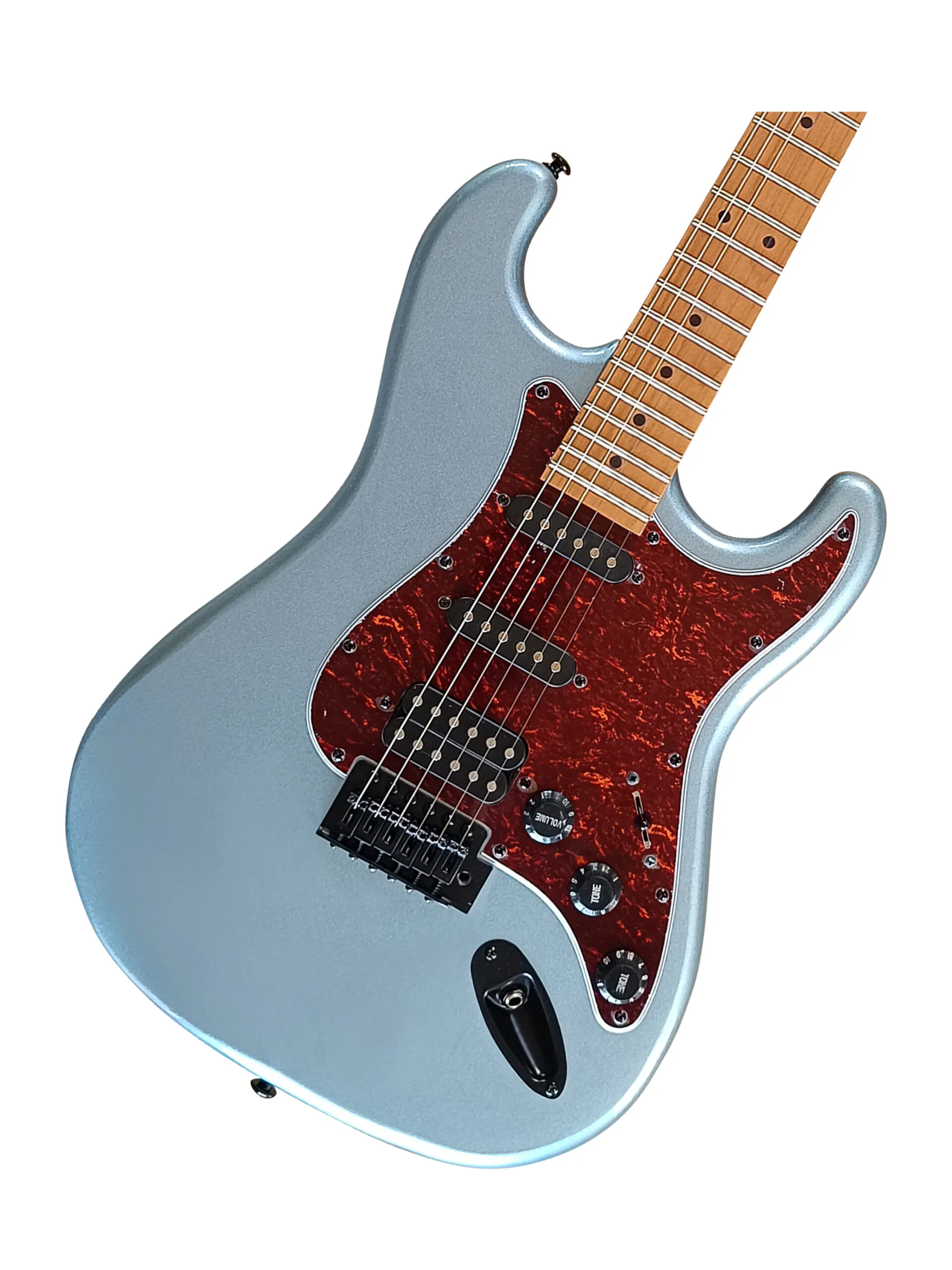 Westwood ST-70 Electric Guitar - Blue SSH Roasted Maple ST Style - Image 4