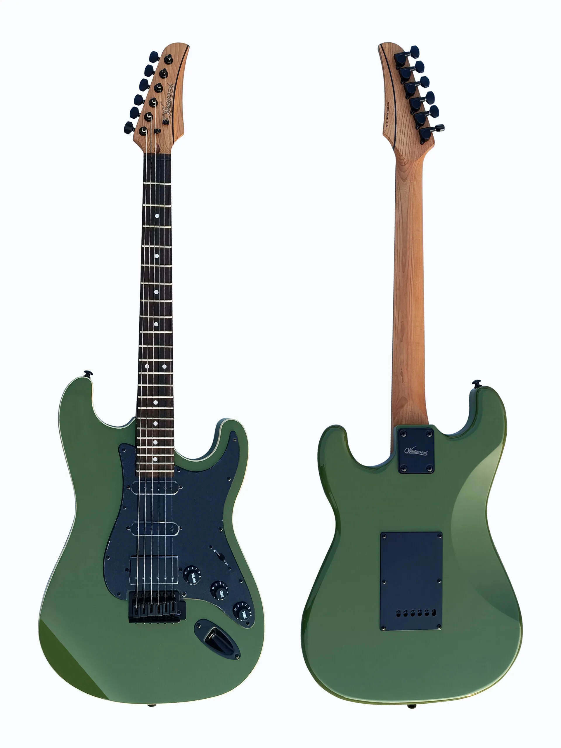 Westwood YFD-10 Electric Guitar - Army Green - Image 3