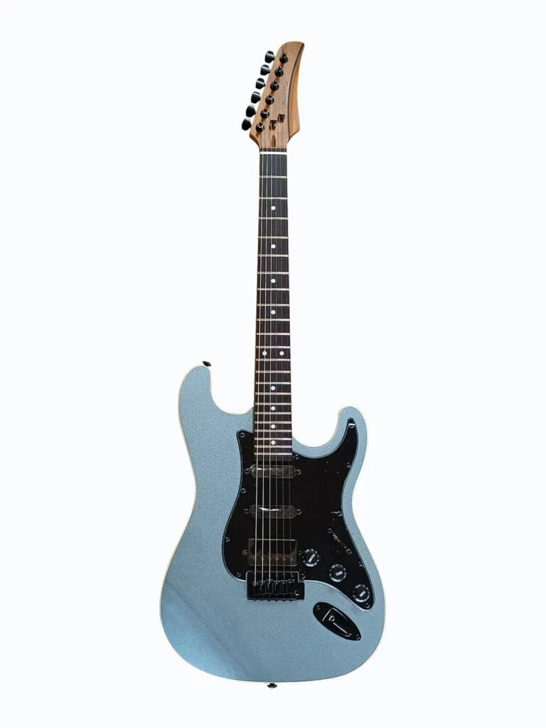 Westwood YFD-10 Electric Guitar Metallic Blue Front View