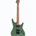 Westwood YFD-100 Electric Guitar Army Green Front View