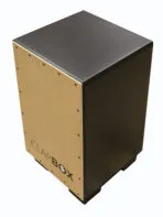 Clapbox CB11 Snare Cajon Drum - Black Natural Oak Front Plate - Image 2