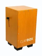 Clapbox CB40 Yellow Cajon Snare Cajon Oak Front Plate India All