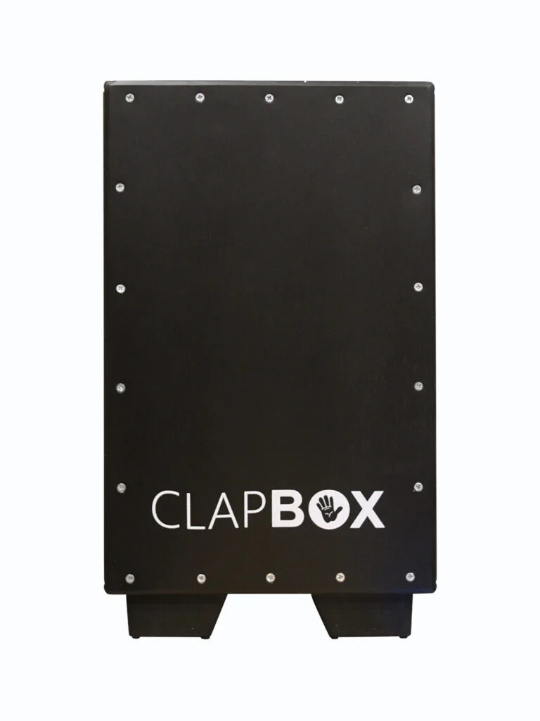 Clapbox CB50 Adjustable Cajon Black Oak Front Plate 3 Adjustable Internal Snares