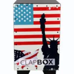 Clapbox Graphic Cajon USA Flag Front View India