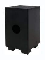 Clapbox CB22 Jingle Cajon Drum - Black Teak Front - Image 3