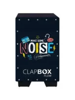 Clapbox Flow Make Some Noise Cajon Dark Background Walnut Front Plate India