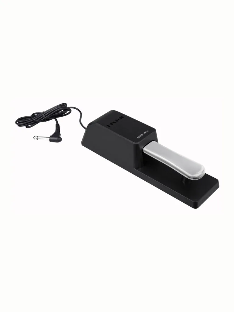 NUX NSP-10 Universal Sustain Pedal Piano Style Chrome Metal Polarity Switch