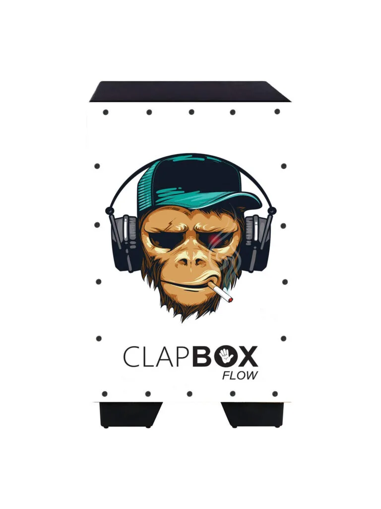 Clapbox Flow Smoking Monkey Cajon Street Art Gorilla White Background India